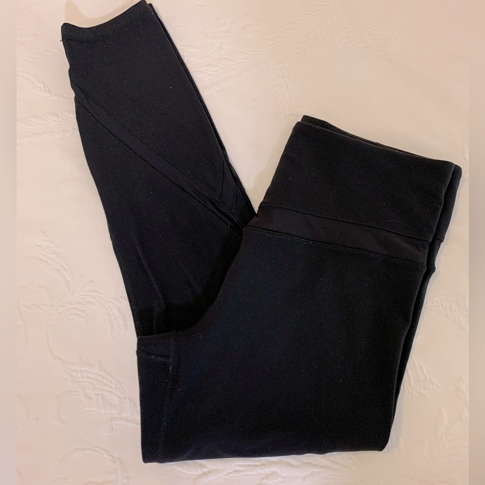 Athleta Leggings Yoga Pants Medium Mesh Window Cut Out